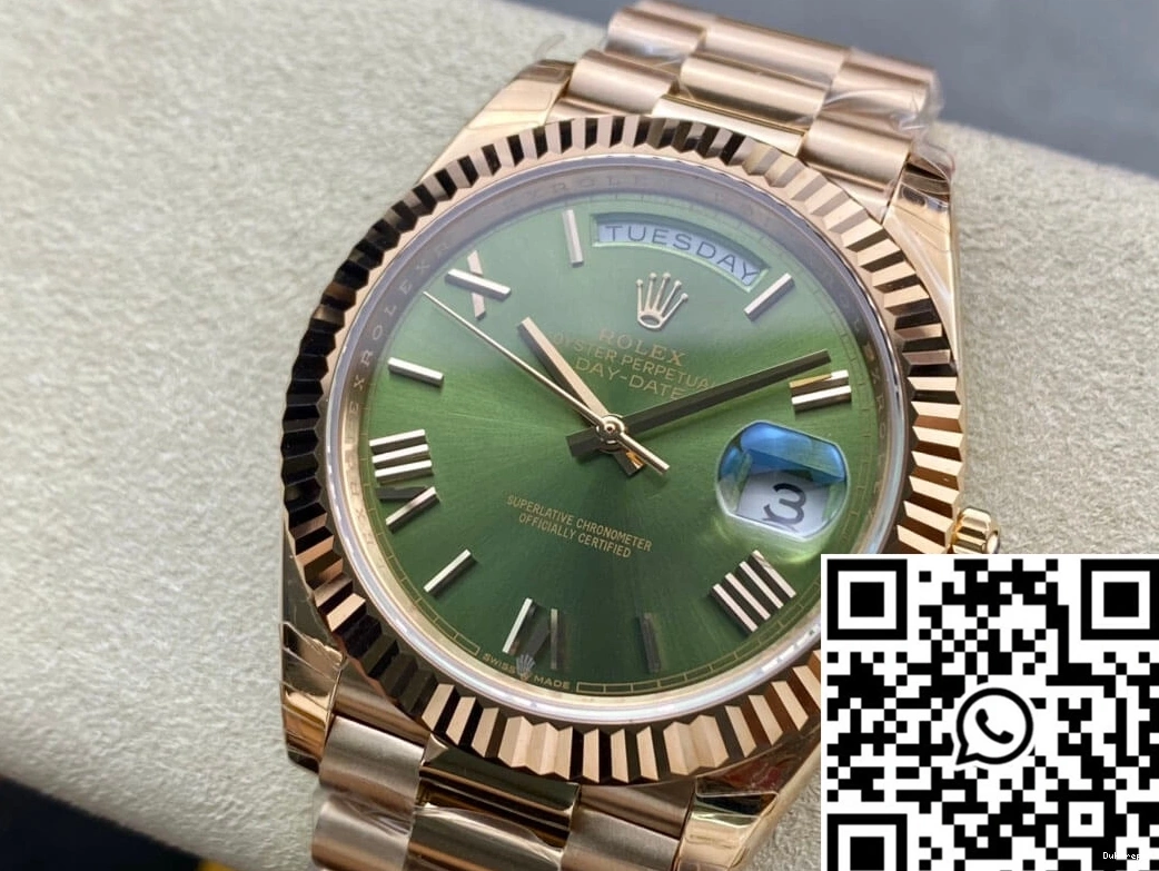 40mm 1004 Factory Green Day Date EW 228235 Dial Unisex Rolex 0807